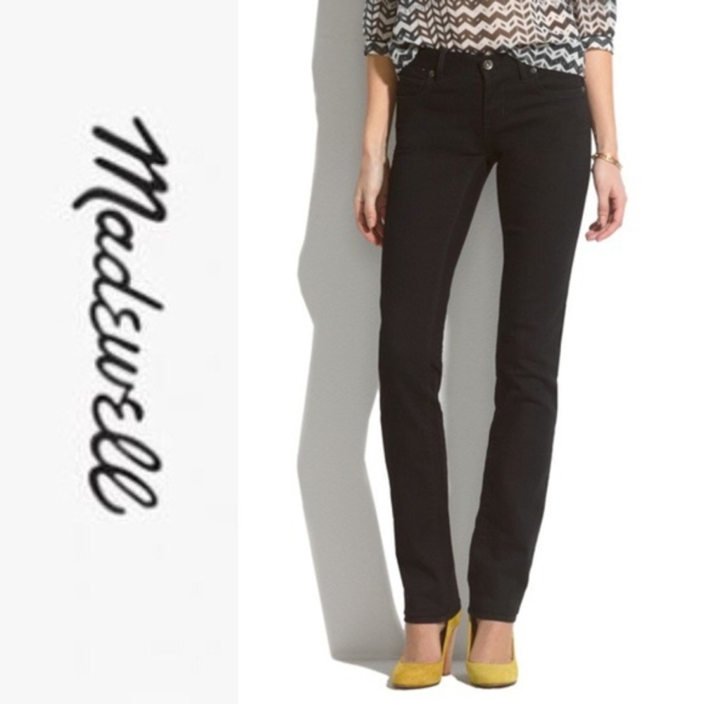 Madewell - Rail Straight Black Jeans Sz 26 Petite